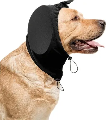 Produktbild von Geh?rschutz fš¹r Hunde Feuerwerk & Alltag - Verstellbarer Ohrenschutz gegen L?rm & Angst - Fš¹r gro?e & kleine Hunde Hunde Geh?rschutz fš¹r Silvester (L)