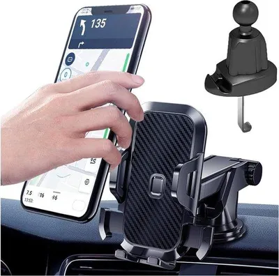 Produktbild von Mobile Montagehalterung 360° drehbar - starker Sauger - universell für Armaturenbrett und Luftbelüftung - m-winkel
