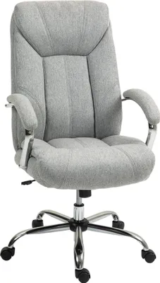 Produktbild von Ergonomischer Bürostuhl, hohe Rückenlehne, atmungsaktiver Bezug, verstellbare Höhe, Grau