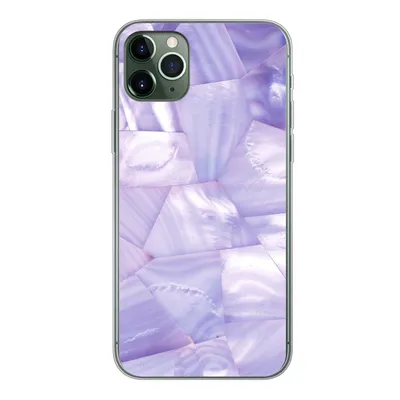 Produktbild von MuchoWow® Handyhülle Schutzhülle Hülle für iPhone 11 Pro Max Naturstein - Muster - Perlmutt Silikon Softcase Handy Hülle - Schutz