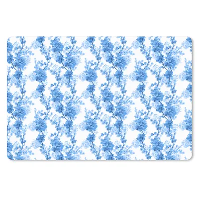Produktbild von MuchoWow® Schreibtischunterlage Blumen - Blau - Hortensie 60x40 cm - XXL Mauspad - Großes Mauspad