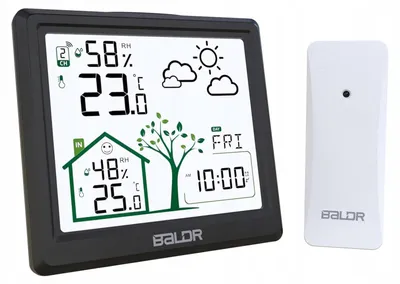 Produktbild von Baldr Wetterstation Kabellos mit Sensor LCD 16-in-1