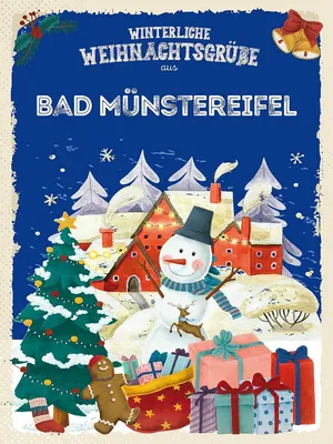 Produktbild von vianmo Holzschild 40x30 cm Weihnachtsgrüße aus BAD MERGENTHEIM