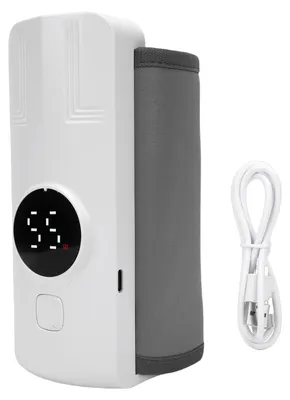 Obrázok produktu pre Prenosný ohrievač mlieka, vhodný na cestovanie, elektrický ohrievač mlieka s 6 stupňami teploty, 360° rovnomerné ohrievanie s nočnou lampičkou, pre domáce aj vonkajšie použitie
