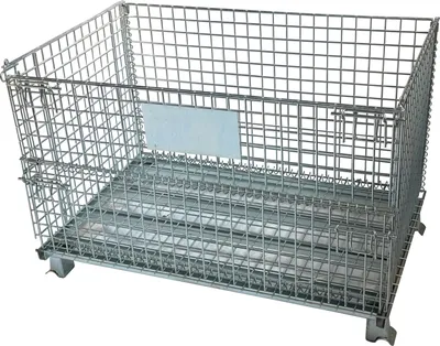 Produktbild von qteck faltbare Gitterbox 1200x800x800mm stapelbar und fahrbar