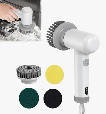 Produktbild von Spin Power Scrubber, kabelloser Power Spin Scrubber, handgehaltener elektrischer Spin Power Scrubber, geeignet für Küche, Waschbecken