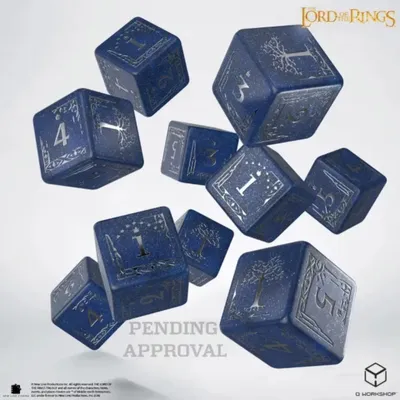 Produktbild von Q-Workshop Gondor The Lord Of The Rings 10 × D6 Dice Set