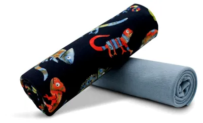 Produktbild von Stoffpaket 0,5m Jersey + 0,5m Bündchenstoff für Kinderkleidung