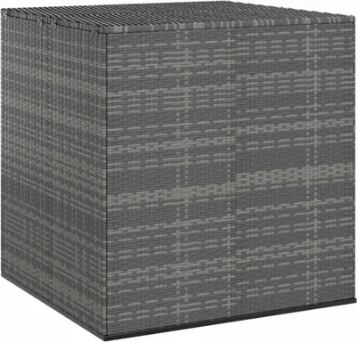 Produktbild von Garten-Kissenbox PE Rattan 100x97,5x104 cm Grau