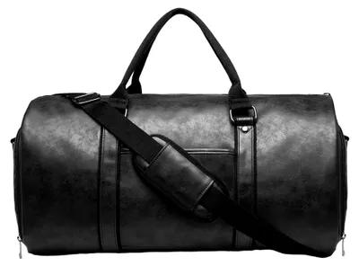 Produktbild von Garment Duffle Bags für Reisen, wandelbare Reisetasche, große Tasche, 2-in-1-Leder-Kleidungsanzug, Suit Bag mit Schuhfach, Business Trip Travel Duffle, Vacation Garment Bag für Herren,, Schwarz, Se