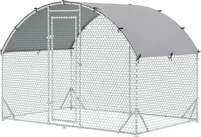 Produktbild von Gehege für Kleintiere, Outdoor-Freilaufgehege für Hühner, Kaninchen, Enten, stabile Konstruktion, Stahl und Oxford-Stoff