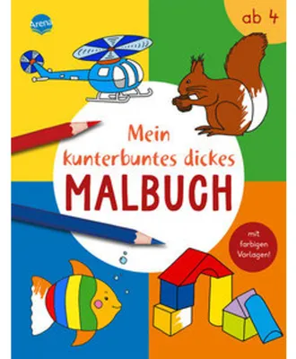 Produktbild von Mein kunterbuntes dickes Malbuch