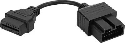 Produktbild von Trade-Shop OBD1 20Pin auf Standard 16Pin OBD2 Interface Diagnose Adapterkabel 10cm kompatibel mit Kia Picanto Pride Sportage Auto Fahrzeug Kfz