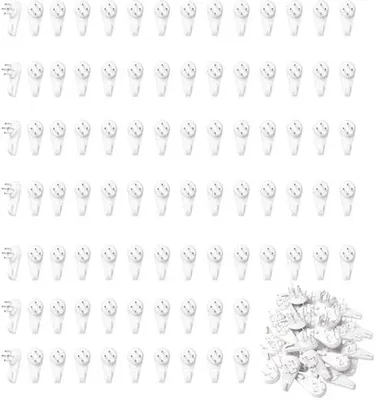 Produktbild von Famanu Fotohaken für Wände - 90 Stück, 3 cm, ohne Nägel