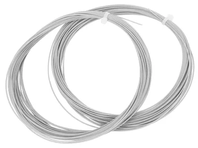 Image de 2 pcs Durable 10m High Flexibility Badminton String Line Training Racket Racquet Lines (blanc)