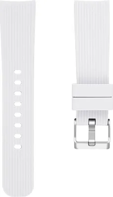 Produktbild von BStrap Silicone Line Armband für Samsung Galaxy Watch 42mm (Large), white