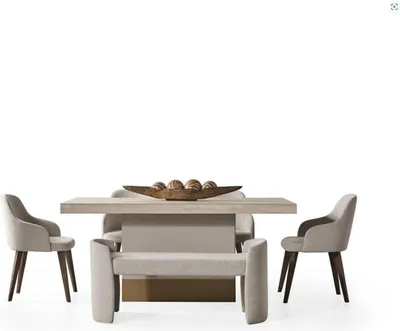 Produktbild von Esszimmergarnitur Esstisch Essgruppe Tischgruppe Esstischset Tisch Set 6tlg