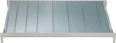Produktbild von Zusatzebene für Schulte Kanbanregal MULTIplus150 | BxT 130x50cm | Traglast 150kg | mit Trenn- und Seitenführungen | Verzinkt