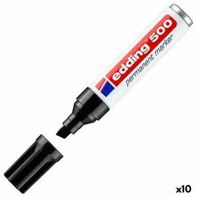 Produktbild von Edding 10 Edding 500 Permanent Marker schwarz.