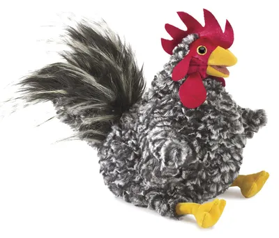 Produktbild von Folkmanis Handpuppe Hahn grau 30 cm