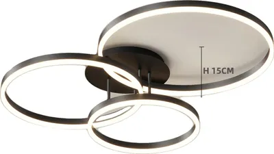 Produktbild von Kronleuchter, modernes Design, Fernbedienung Dimmung, schwarz