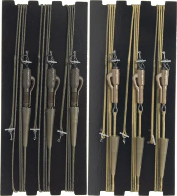 Produktbild von Korda Leadcore leader Hybrid Lead Clip 3er Pack, Farbe:Weed / Silt (grün / schlamm)