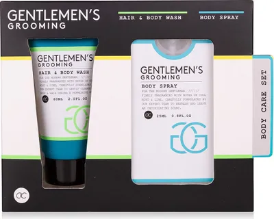 Immagine prodotto di Set regalo da uomo GENTLEMEN'S GROOMING: shampoo e bagnoschiuma, spray per il corpo