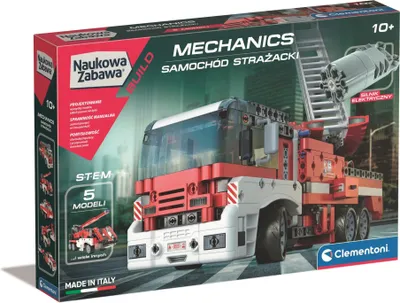 Zdjęcie produktu dla Naukowe Laboratorium Mechaniki Zabawy: Wóz strażacki Język polski Clementoni 50728