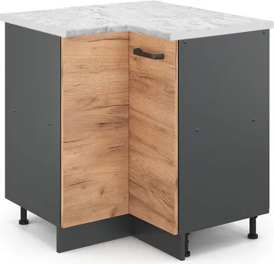 Image de Meuble d'angle Vicco R-Line Chêne de force doré 75.6cm PT Marbre, Model 46961