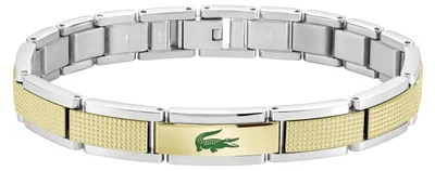 Produktbild von Lacoste Herren-Armband aus Edelstahl, zweifarbig