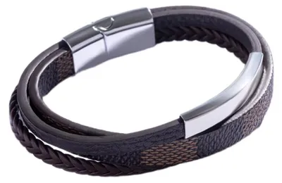 Immagine prodotto di Cinturino triplo in pelle marrone da uomo MCGB5039S