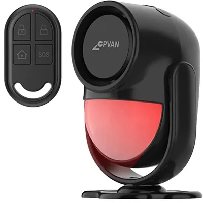 Image de Détecteur de mouvement PIR, alarme 125 dB, portée de détection 8 mètres, lot de 1