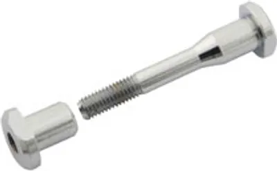 Produktbild von Simson Set Gelenkbolzen mit Mutter - zum Hinterrahmen - verchromt - SR1, SR2