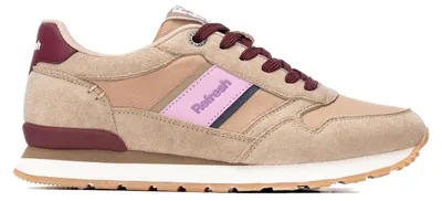 Image de REFRESH - Baskets de sport pour femmes, couleur beige - Chaussures confortables et polyvalentes - Cas