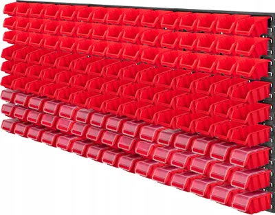 Produktbild von Werkzeugwand - Lochwand Werkzeughalter - 174 x 78 cm - 135 Sortierkästen - Wandmontage - Für Garage und Werkstatt