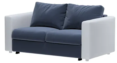 Produktbild von Dekoria Bezug für Vimle 2-er Bettsofaelement, dunkelblau, 160 x 98 x 83 cm