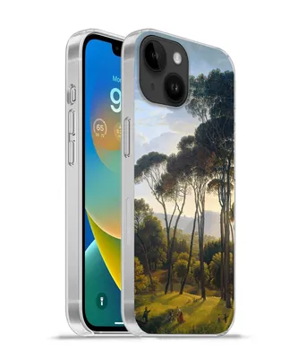 Produktbild von MuchoWow® Handyhülle Schutzhülle Hülle für Apple iPhone 14 - Softcase Italienische Landschaft mit Zirbelkiefer - Hendrik Voogd - Kunst Silikon Softcase Handy Hülle - Mobiltelefonhülle