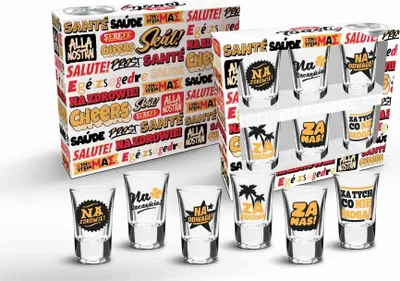 Image de Shot On – Lot de 6 verres à schnaps – 35 ml – Toasty