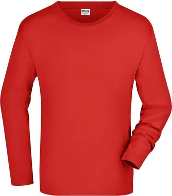 Produktbild von Langarm T-Shirt aus Single-Jersey red, Gr. L