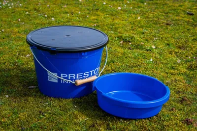 Produktbild von PRESTON 13L Futtereimer Groundbait Bowl Bait Bucket mit Wanne und Deckel