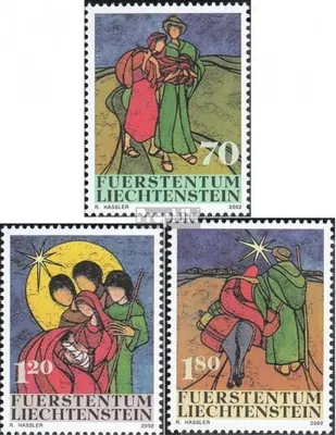 Produktbild von Briefmarken Liechtenstein 2002 Mi 1304-1306 (kompl.Ausg.) postfrisch Weihnachten