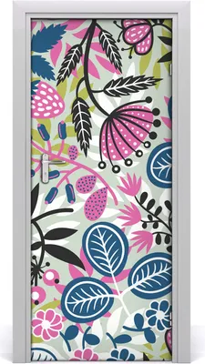 Produktbild von Tulup Türaufkleber 85x205 cm Dekorative Aufkleber Selbstklebend Wasserdichte Tapete Abnehmbar Schlafzimmer Wohnzimmer Wohnkultur - Furniertüren Kleber Tapeten Blumen