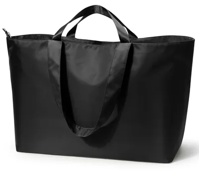 Obrázok produktu pre Cestovná taška 60 l, skladacia víkendová taška, zips, ľahká, čierna, pre cestovanie