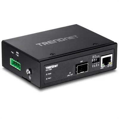Obrázek produktu pro TRENDnet TI-F11SFP - Media konvertor - GigE - 10Base-T, 100Base-TX, 1000Base-T - RJ-45 / SFP (mini-GBIC)