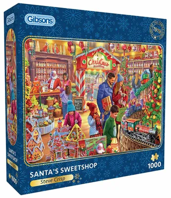 Produktbild von Gibsons Puzzle Christmas Sweetshop 1000 Teile für Erwachsene
