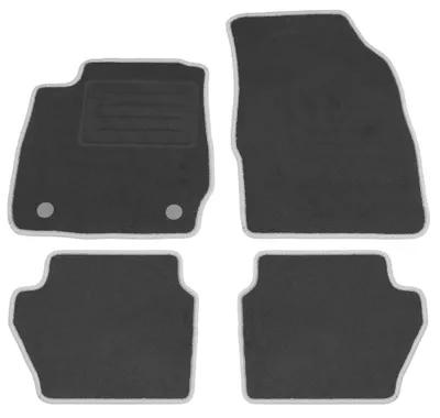 Fußmatten-Set für Ford Fiesta MK7, 10/2008-04/2017, 4-teilig, Schwarz