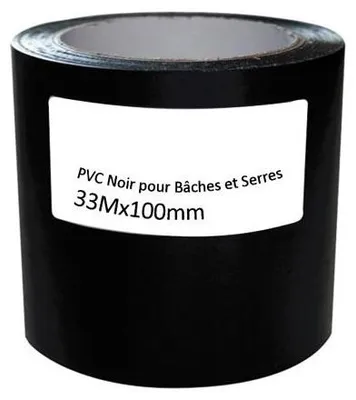 Image de Ruban de réparation pour bâches et serres – 100 x 33 mm – Noir
