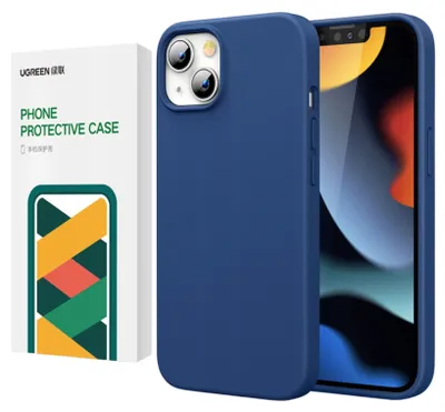 Produktbild von Ugreen Silikon Fall Fall für Telefon 13 Pro Blau