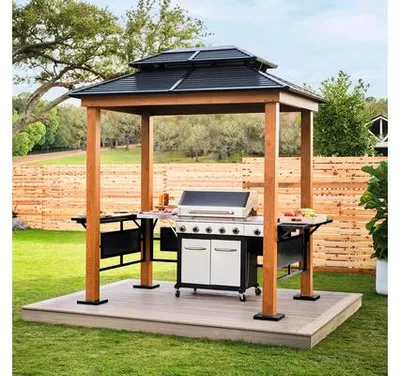 Zdjęcie produktu dla Sojag pawilon BBQ Maui 2,49 x 1,58 m drewno czarny