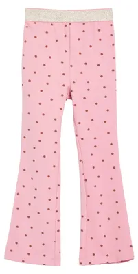 Productafbeelding van s.Oliver Junior meisjes leggings met wijde pijpen – alover print, glinsterende details, zachte stof